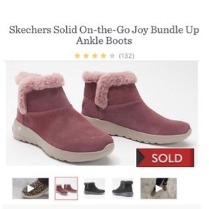 Skechers Solid On-the-Go Joy Bundle Up Ankle Boots